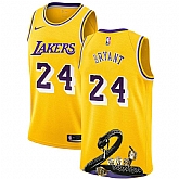 Lakers 24 Kobe Bryant Yellow Nike R.I.P Swingman Fashion Jersey Dyin,baseball caps,new era cap wholesale,wholesale hats